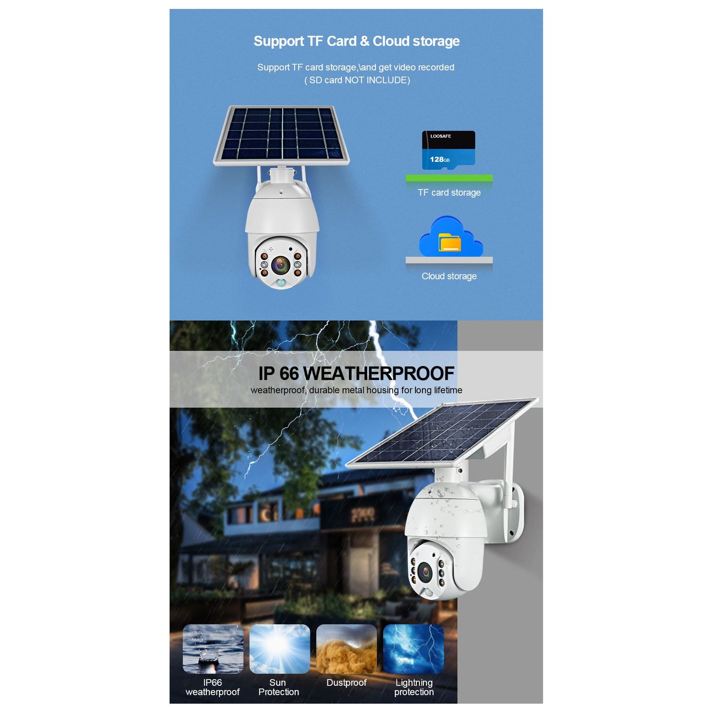 WiFi Solar PTZ Camera OSE-03